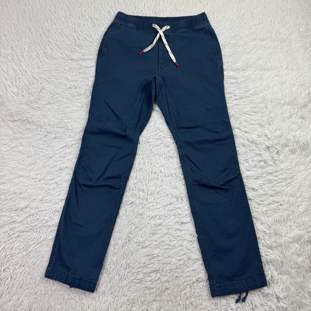 Topo Designs Pants Mens Small Blue Dirt Pant Classic Elastic Waist Drawstring S